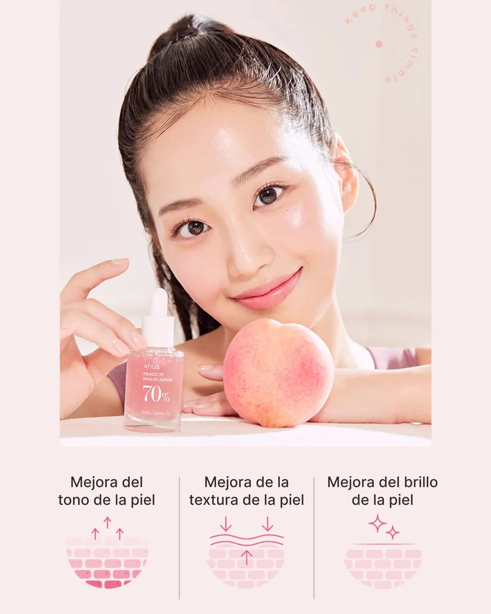 Peach 70% Niacinamida Serum