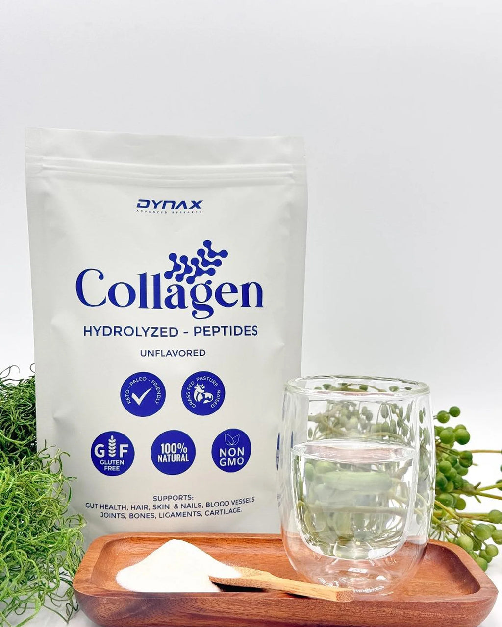 Colágeno Hidrolizado Péptidos 460g Sin Sabor Sin Gluten